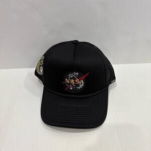Field grade NASA 50th Anniversary Trucker Hat Black Unisex